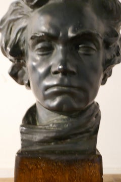 Good Large Plaster Bust of Beethoven