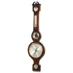 Good Late 19th Century Baufort Banjo Barometer Good Late 19th Century Baufort Banjo Barometer