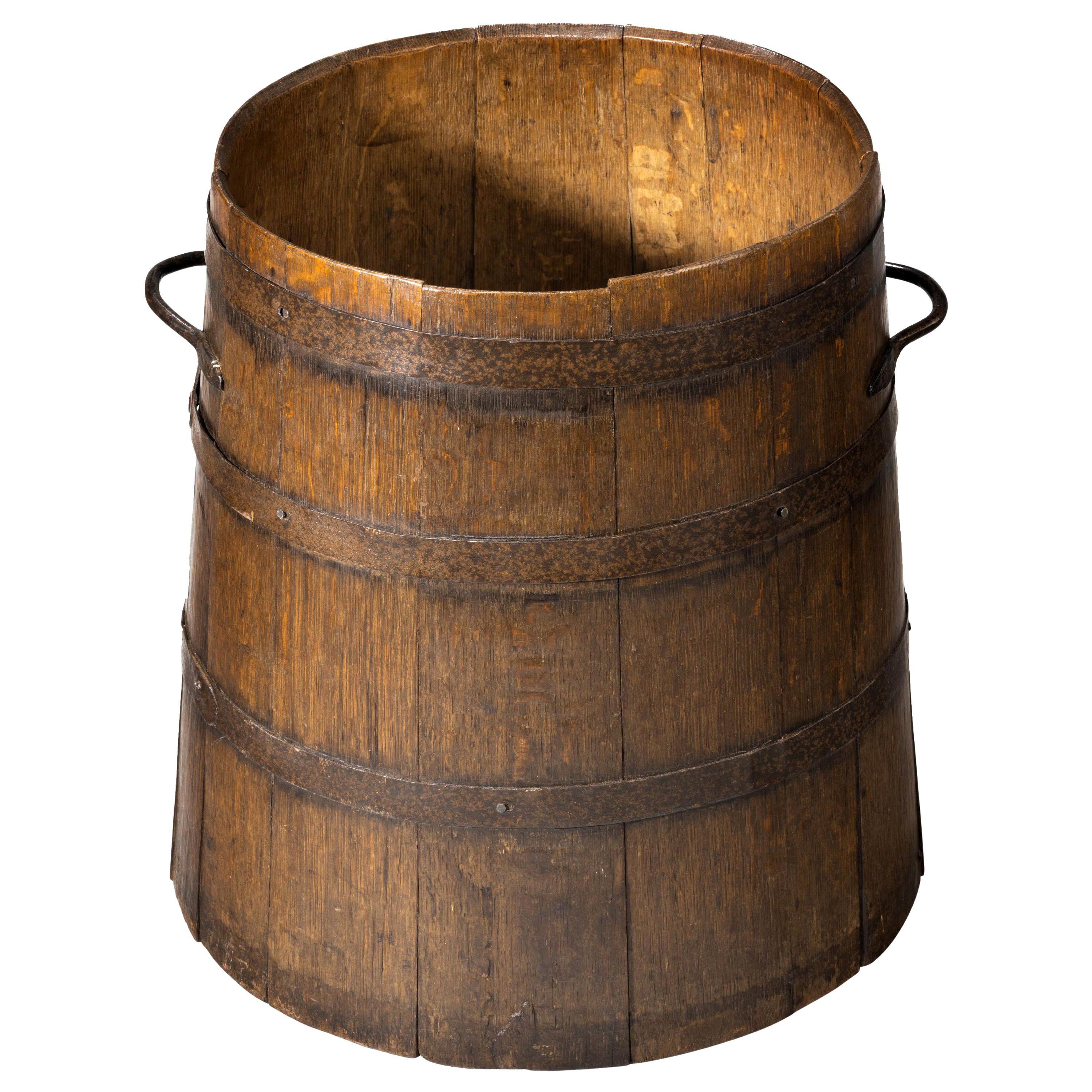 Very Large 19th Century Stoneware Brandy Barrel, with Royal Coats of ...