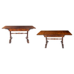 Antique A good matched pair of late Regency sofa tables, attributed to Trotter
