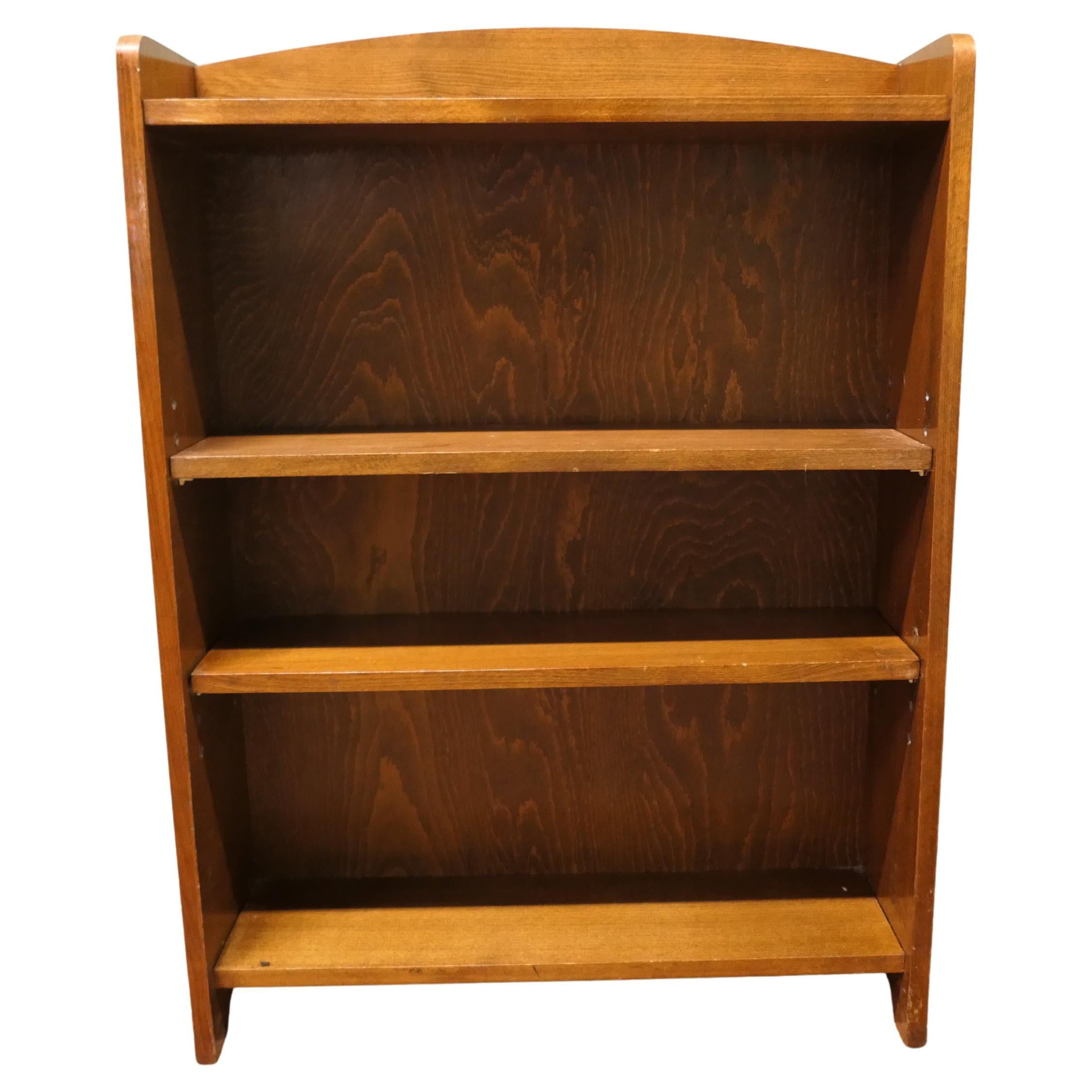 A Good Oak Open Bookcase  This is a good quality Oak open book shelf For Sale