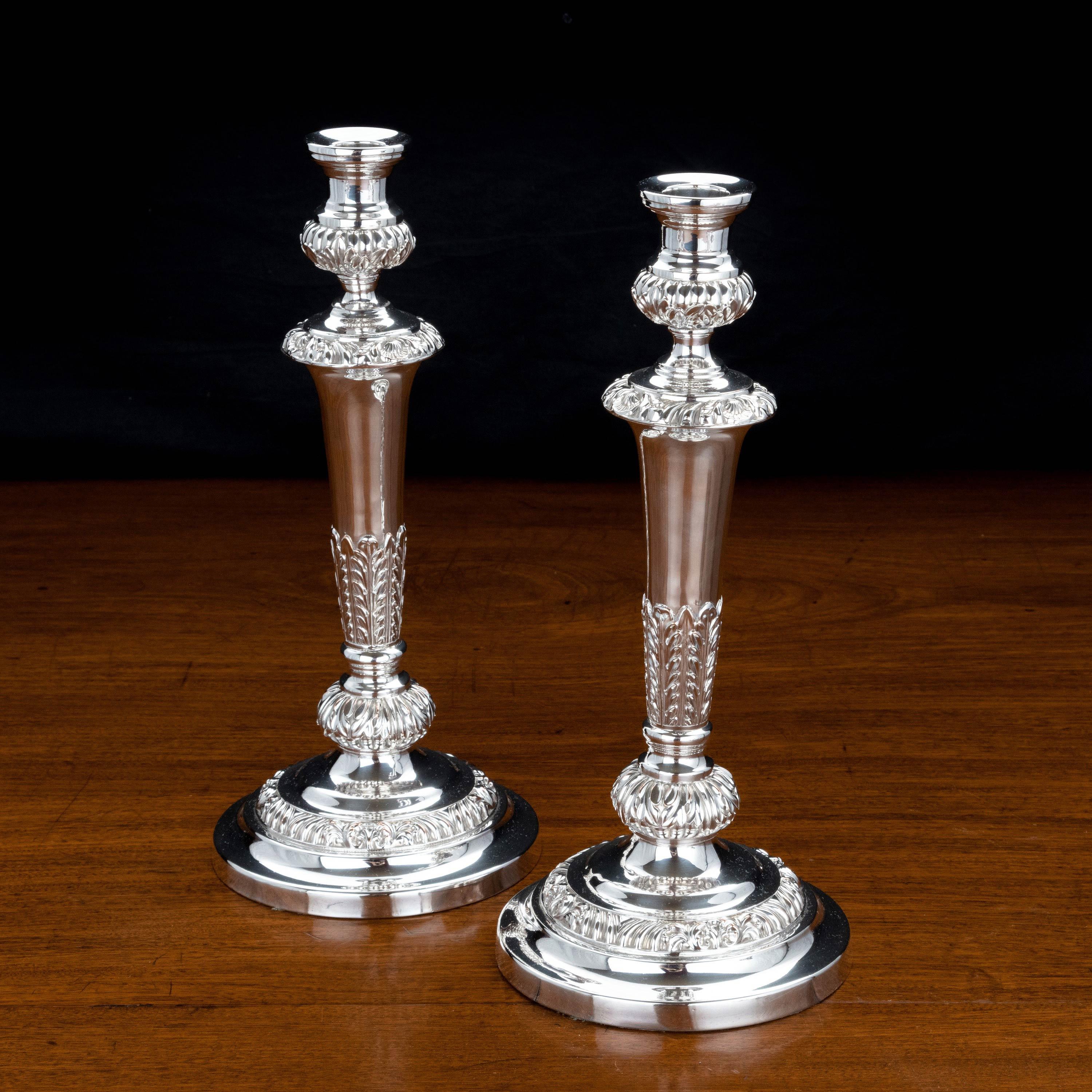 Good Pair of 19th Century Sheffield-Plated Candelabra 2