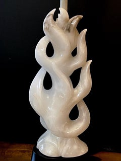 Ein gutes Paar italienische Alabasterlampen von Maurizio Tempestini aus der Mitte des Jahrhunderts