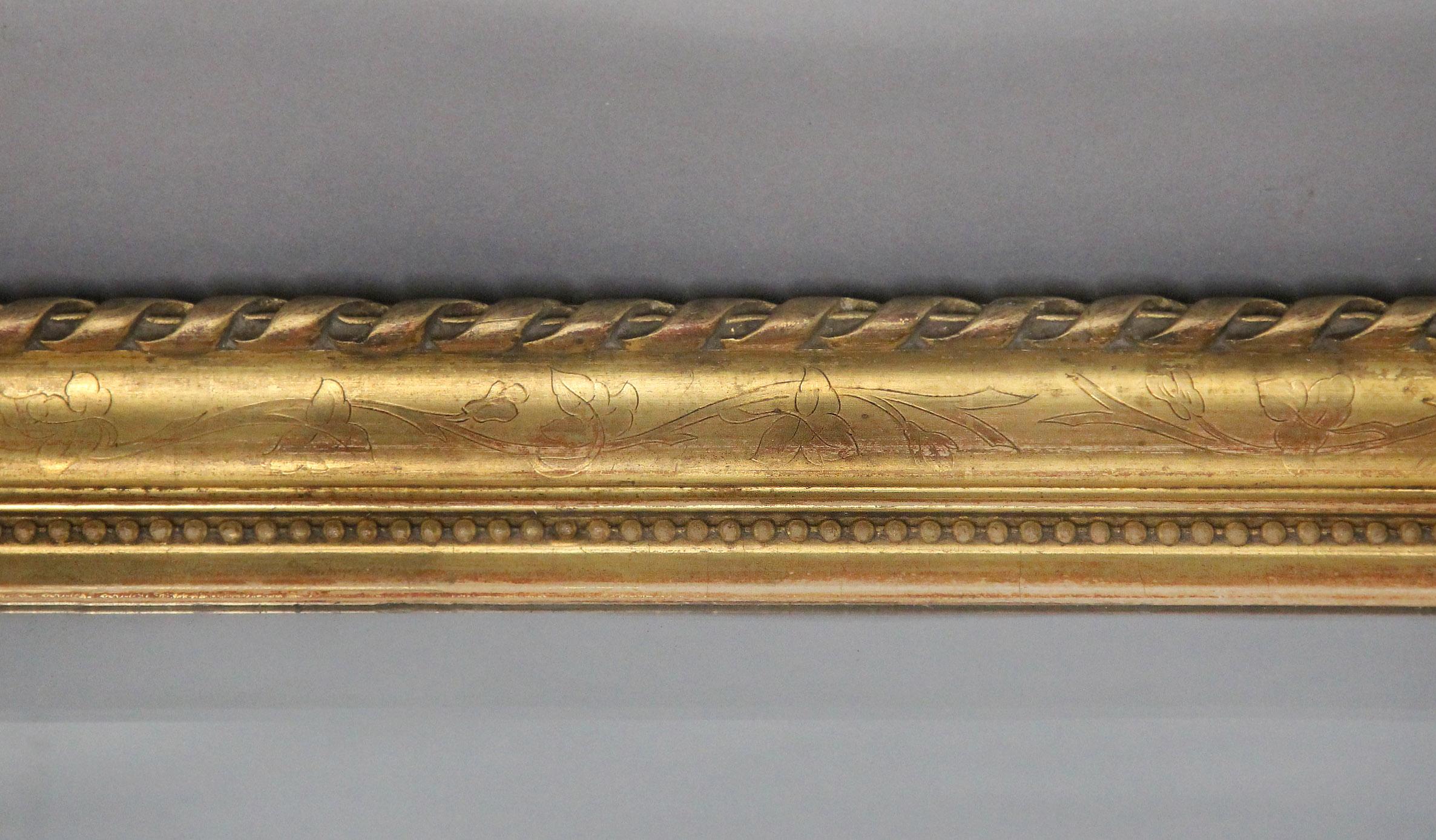 Hand-Carved A Good Pair of Late 19th Century Carved Giltwood and Gesso Mirrors For Sale