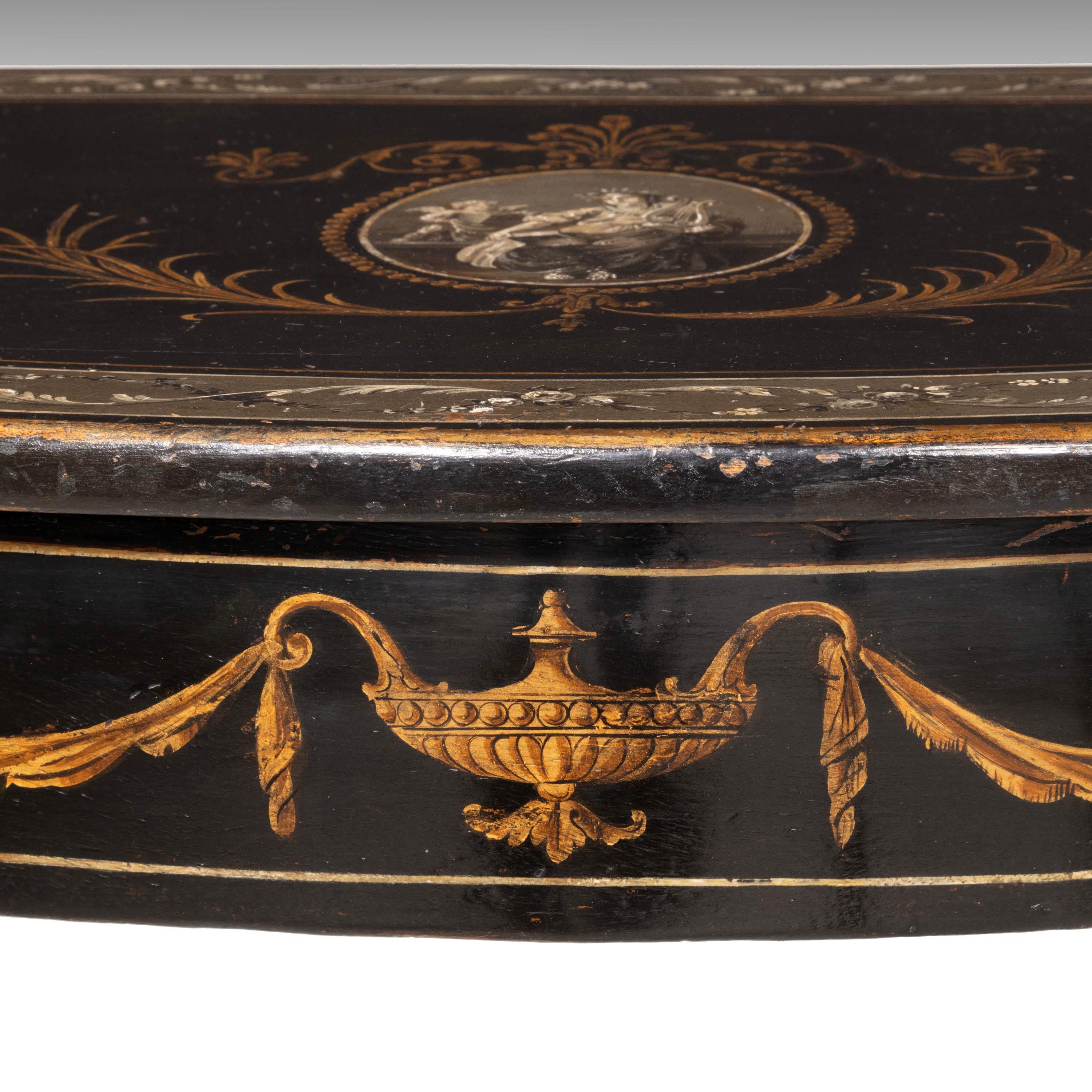 Good Pair of Late George III Period Demilune Tables 1