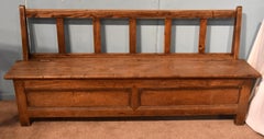 A Good Pair of Mid 19th Century French Breton Chestnut Benches