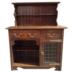 Aparador/vestidor pequeño de roble Arts and Crafts de buena calidad