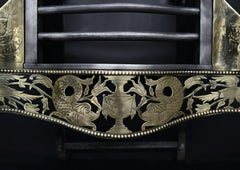 A Good Quality Brass and Steel Firegrate in the Georgian Manner