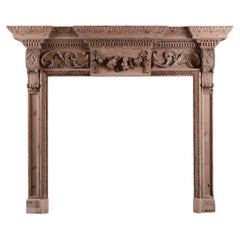 A Good Quality Georgian Wood Fireplace