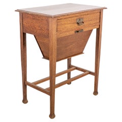 Caja de agujas de roble estilo Glasgow Arts and Crafts de buena calidad