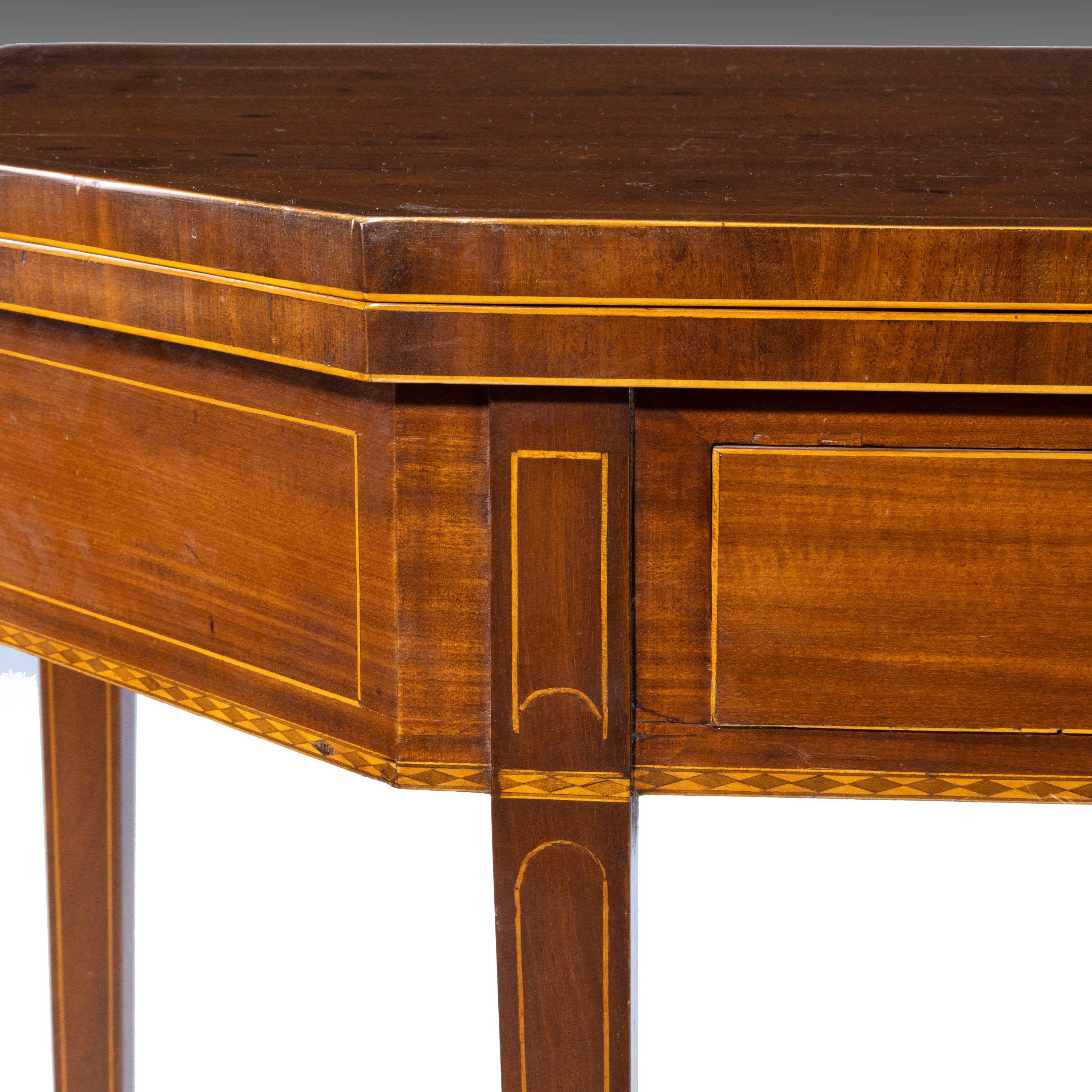 18th Century Good Sheraton Period Mahogany Tea Table