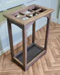 A good Sturdy Arts and Crafts Oak Stick or Umbrella Hall Stand