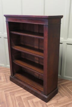 A Good Victorian Open Bookcase  This is an attractive piece
