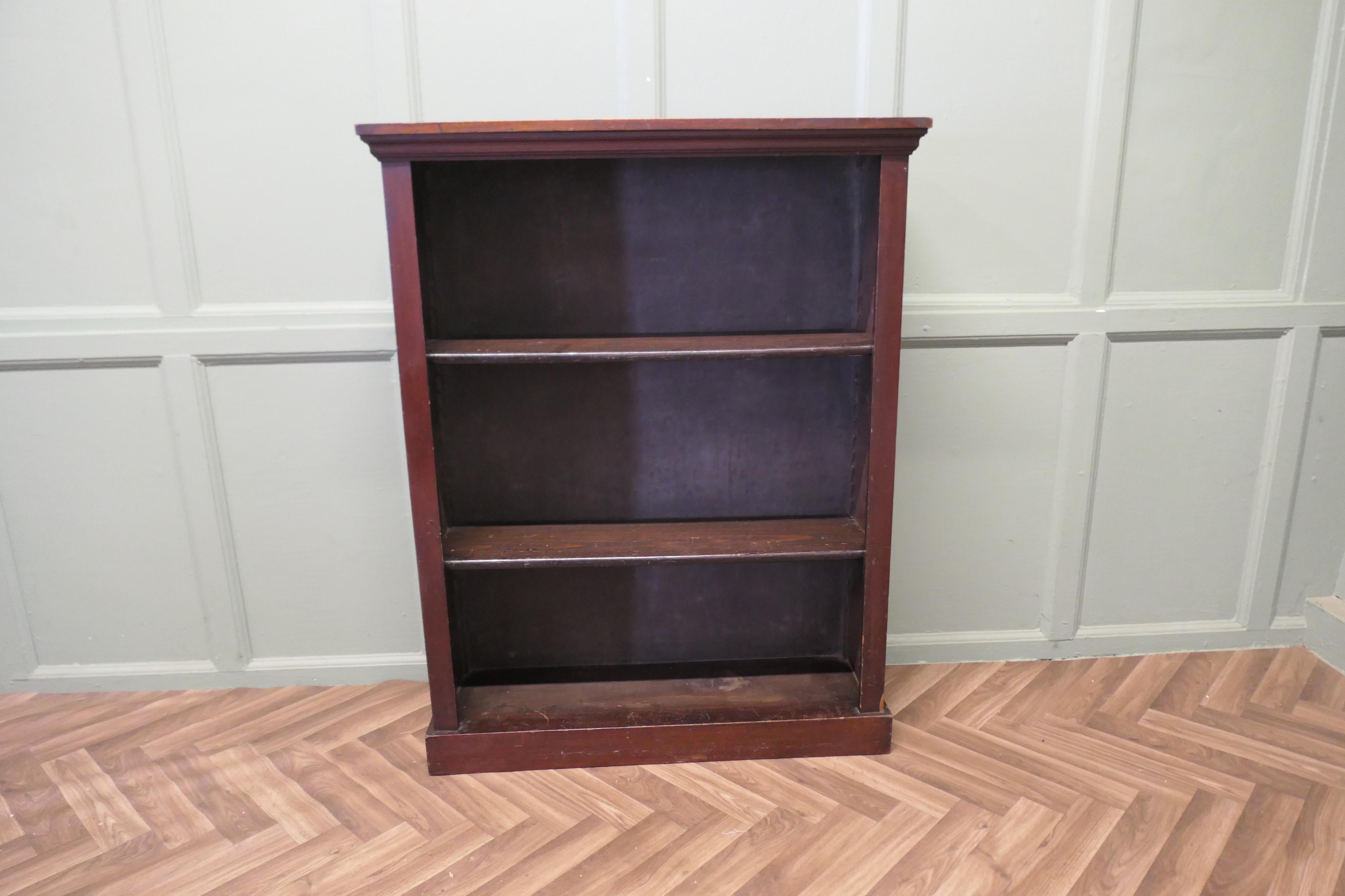19th Century A Good Victorian Open Bookcase  This is an attractive piece, the book case has 2 For Sale