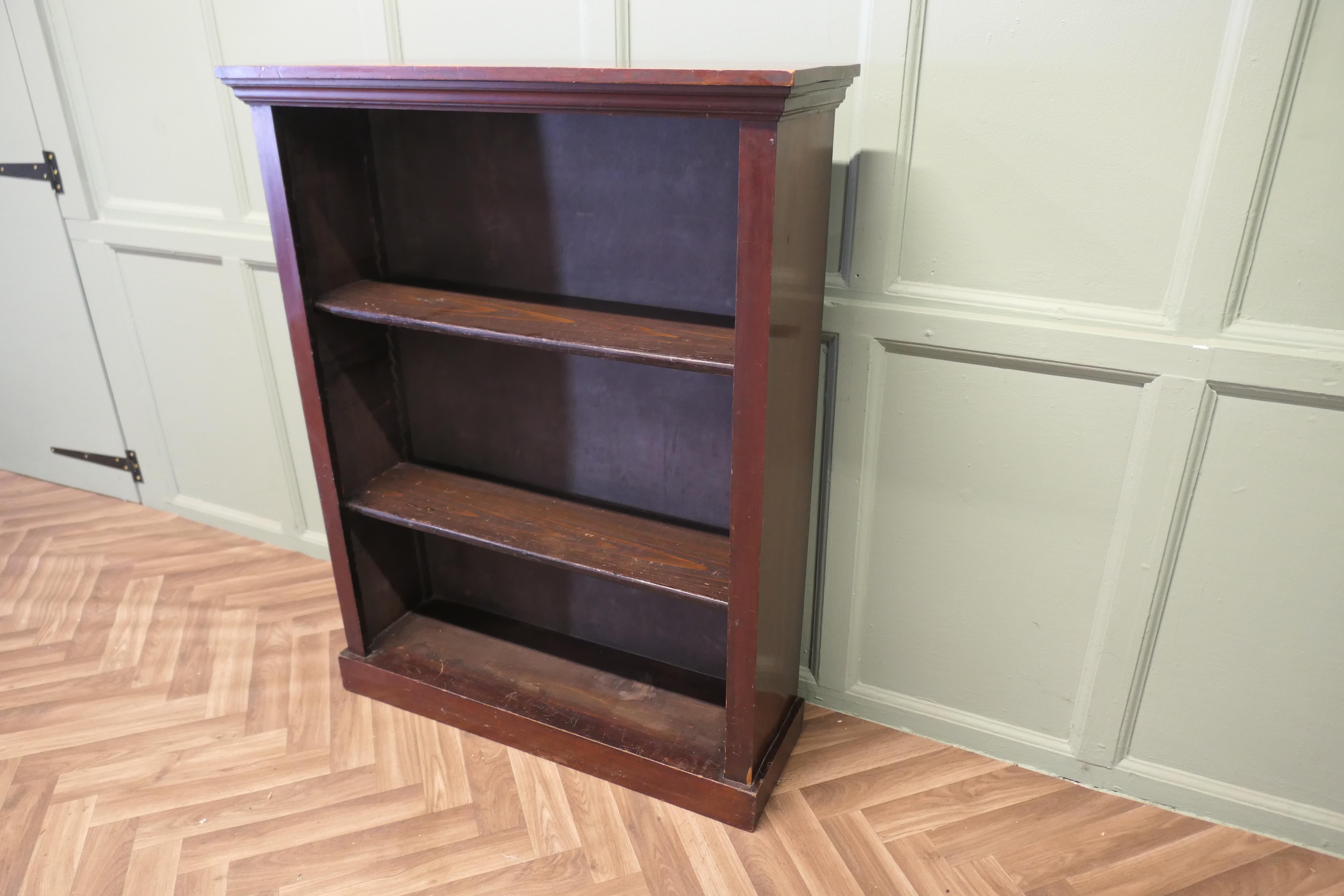 A Good Victorian Open Bookcase  This is an attractive piece, the book case has 2 For Sale 1