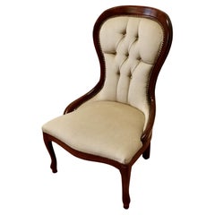 Good Victorian Style Spoon Back Easy Chair
