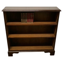 A Good Walnut Open Bookcase  This is a good quality Walnut open book shelf  