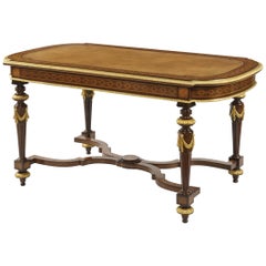 19th Century Marquetry Writing Table in the manner of Holland & Sons