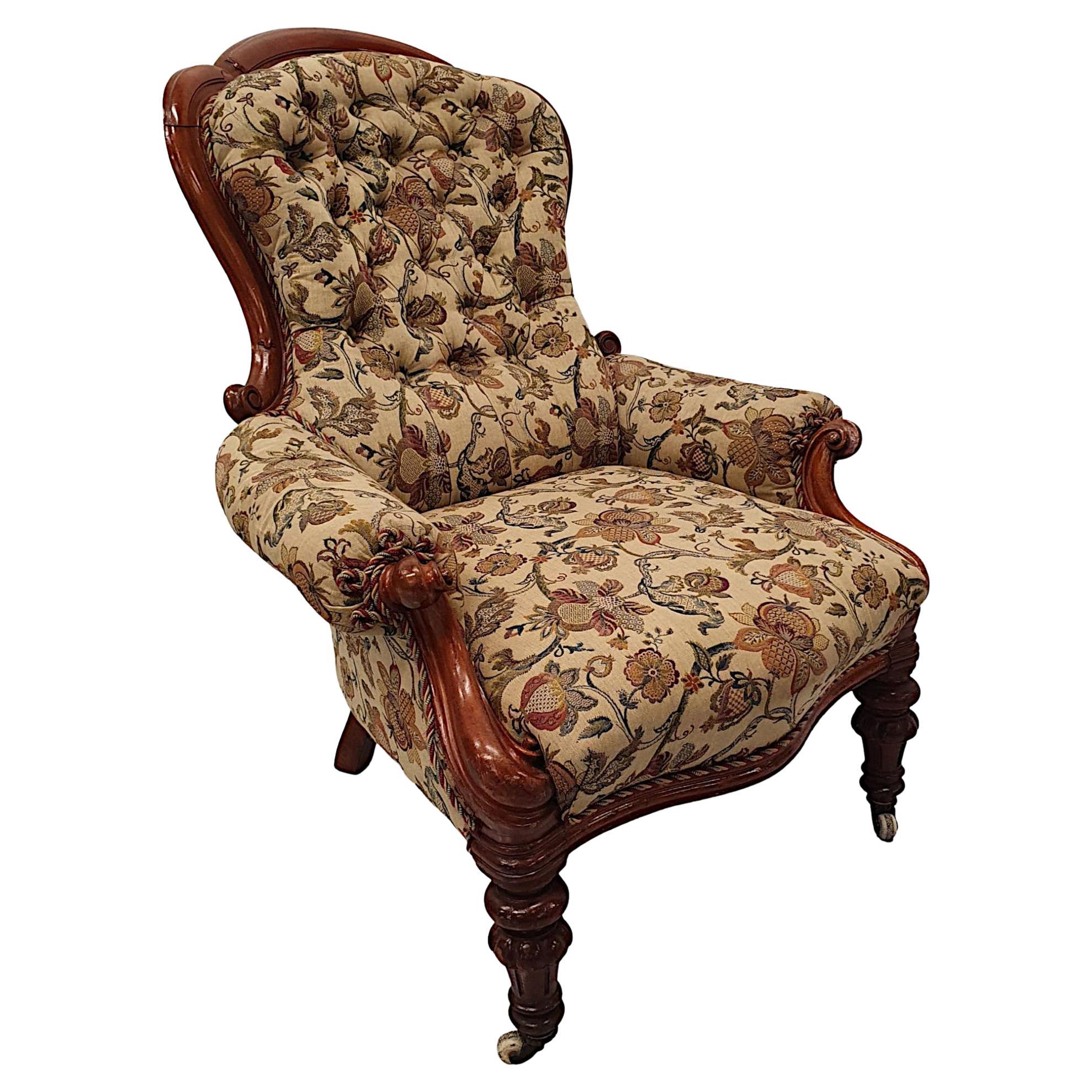 Gorgeous 19th Century Armchair For Sale