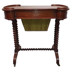 A Gorgeous 19th Century Fruitwood Work or Side Table