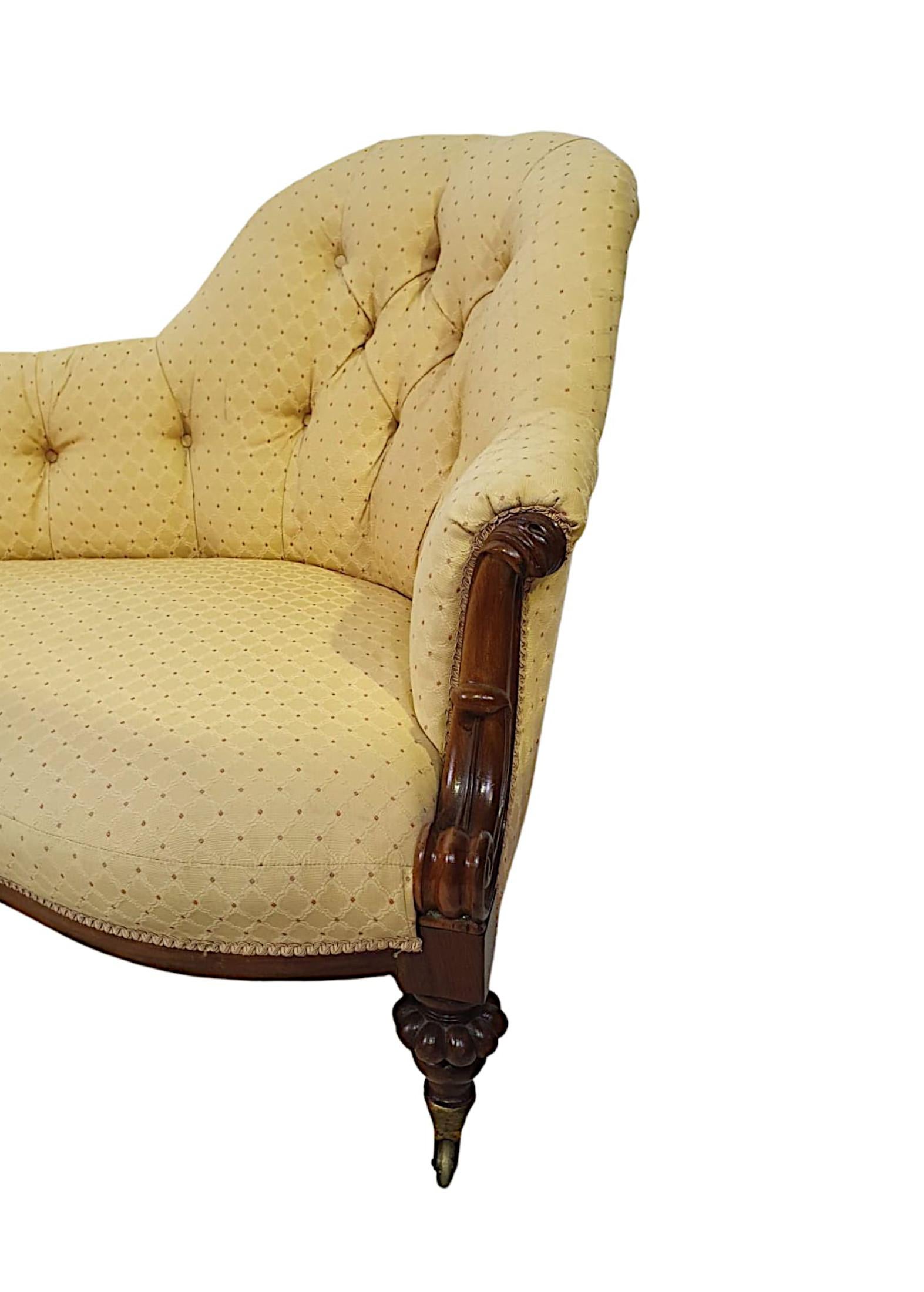 English Gorgeous 19th Century Humpback Settee For Sale