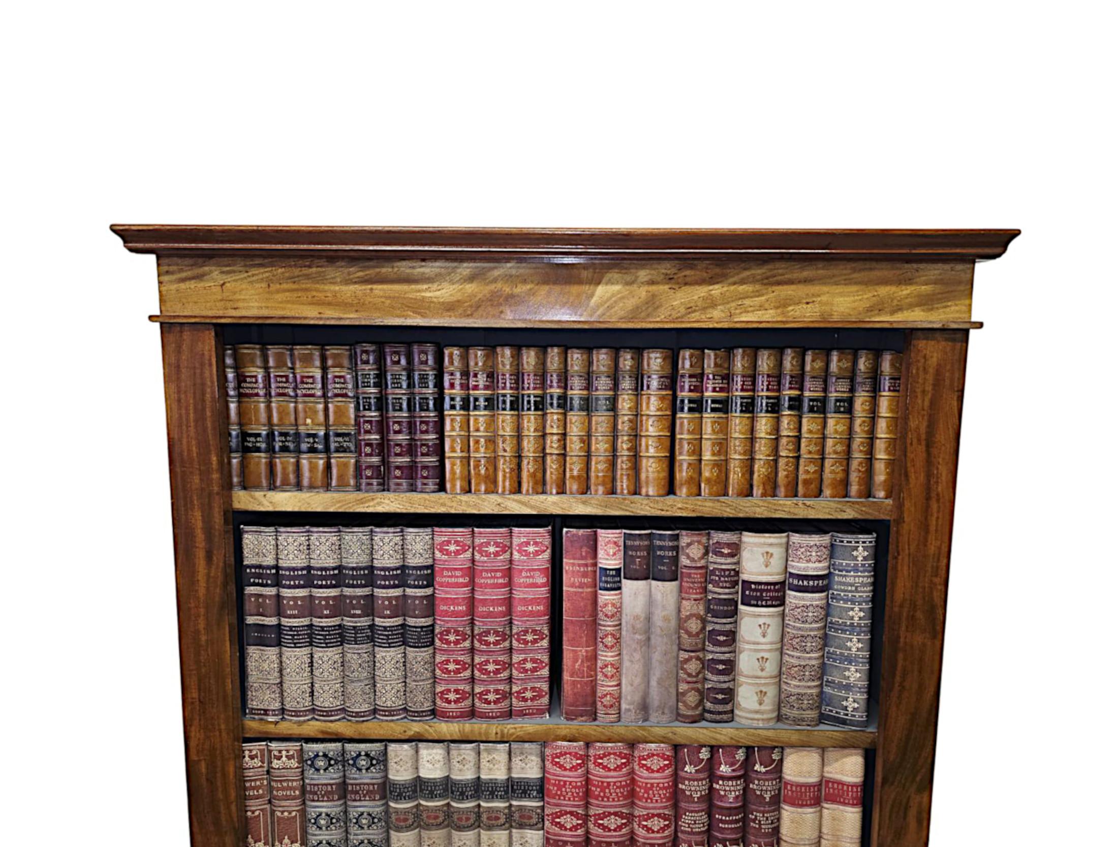 A Gorgeous 19th Century Neat Size Open Bookcase en Bueno estado para la venta en Dublin, IE