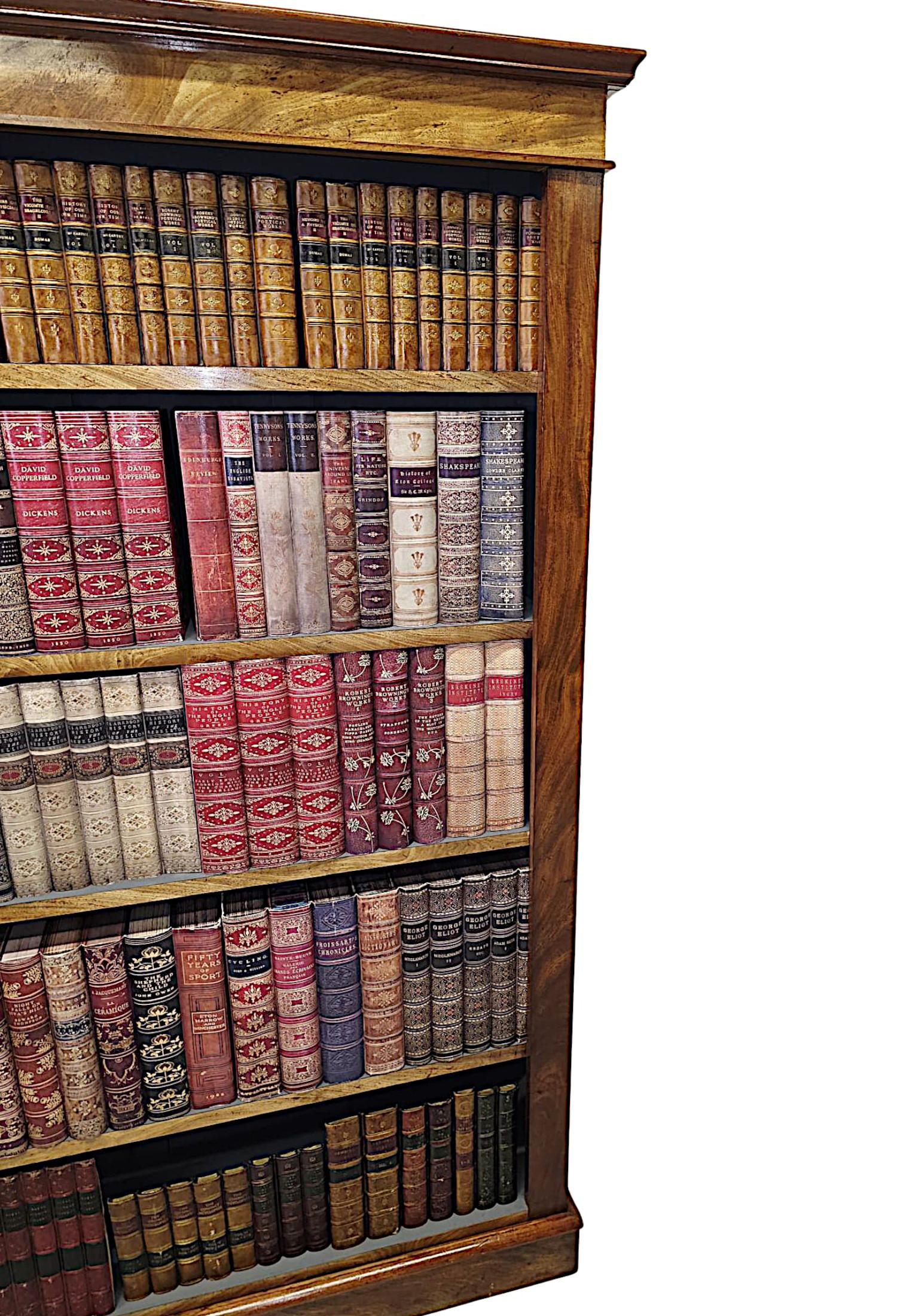 A Gorgeous 19th Century Neat Size Open Bookcase siglo XIX en venta
