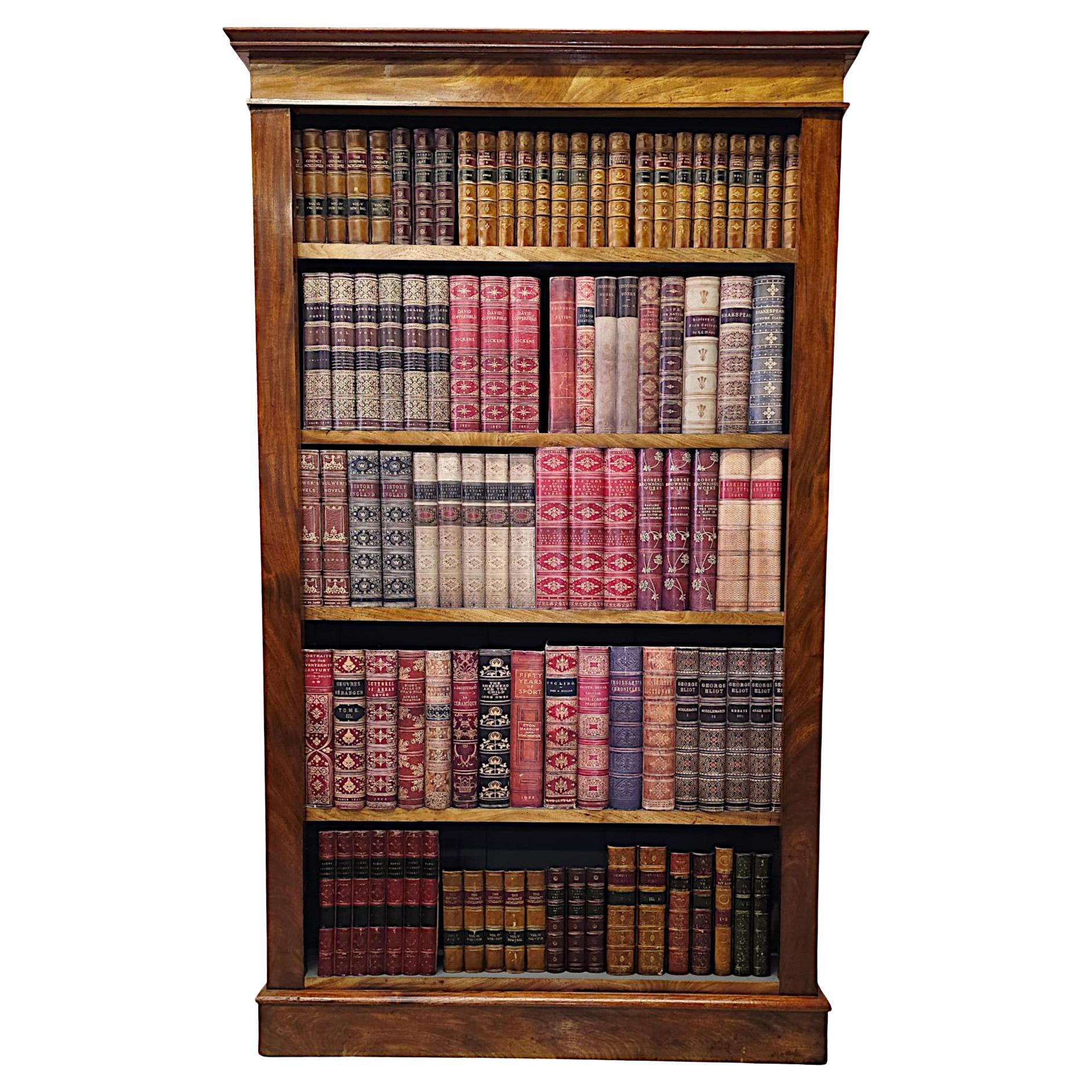 A Gorgeous 19th Century Neat Size Open Bookcase
