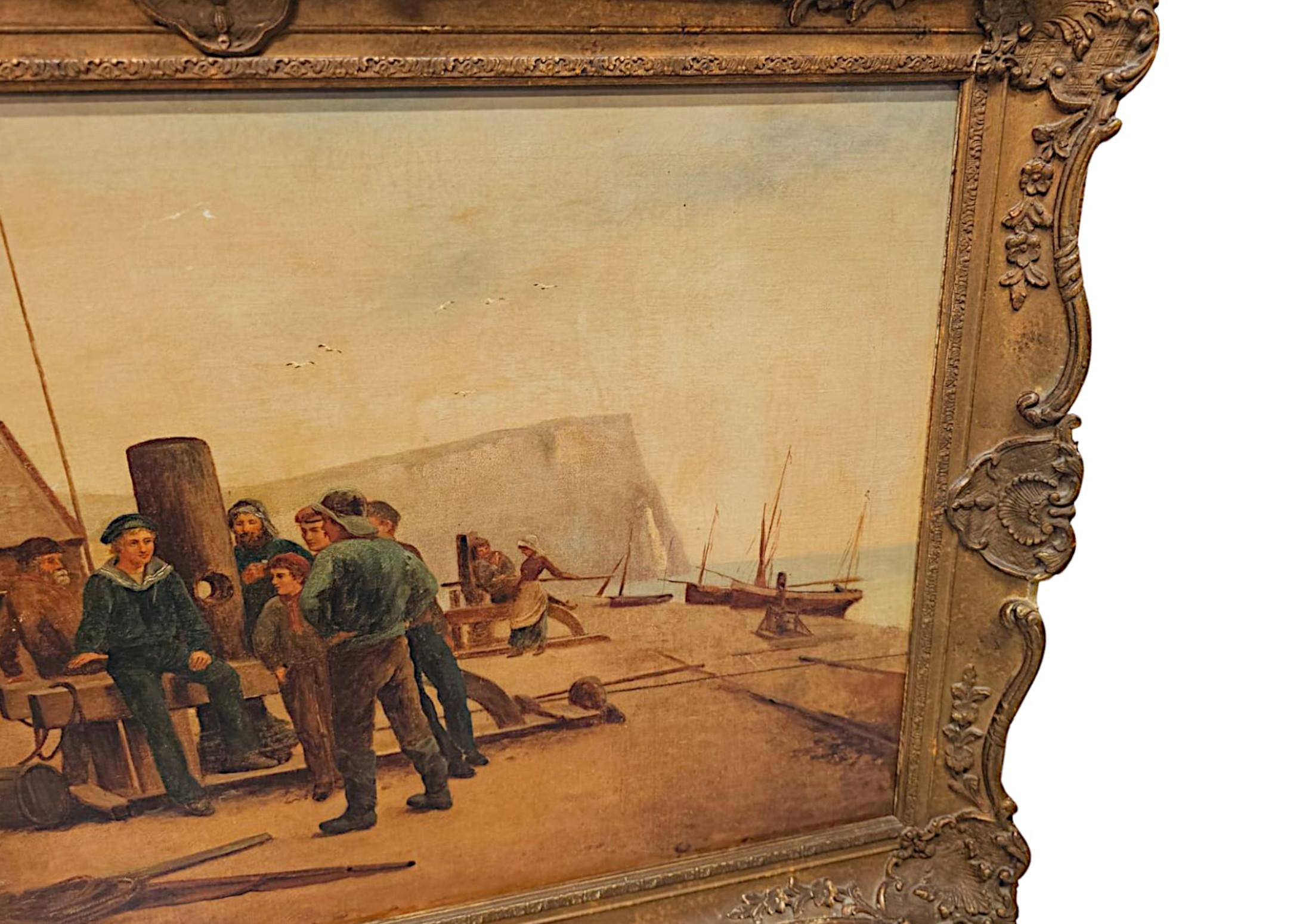 Peinture à l'huile sur toile du XIXe siècle de Rose Douglas Bon état - En vente à Dublin, IE