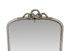 Gorgeous 19th Century Overmantle Mirror Restored in a Distressed Paint Finish