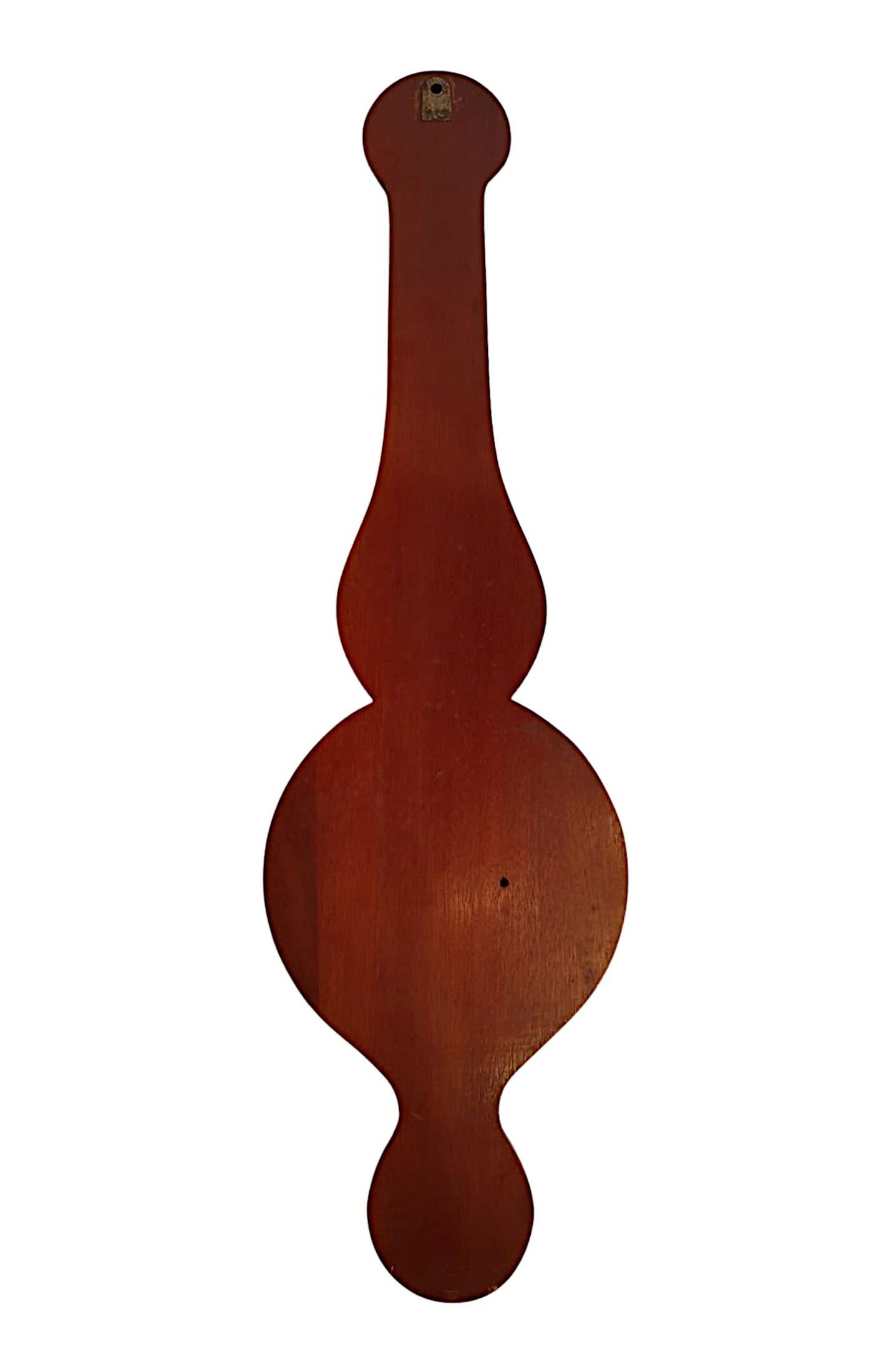 Glass Gorgeous Edwardian Inlaid Barometer by George Odell For Sale