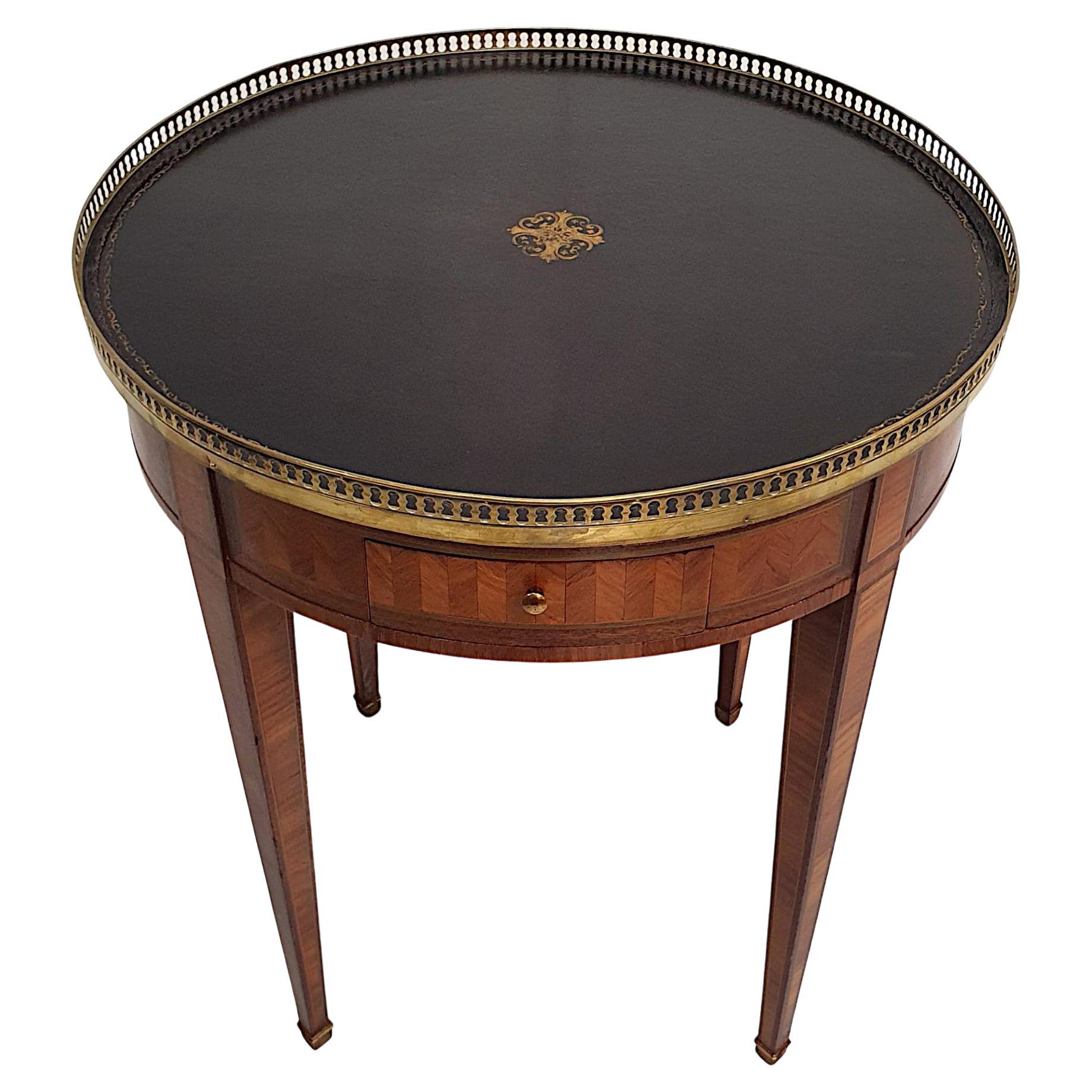 Gorgeous Edwardian Leather Top Centre Table For Sale