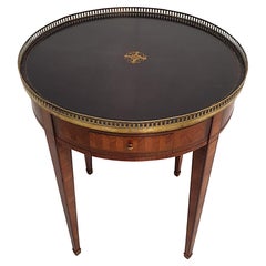 Gorgeous Edwardian Leather Top Centre Table