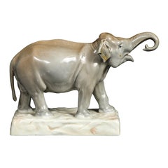 Une magnifique figurine d'éléphant en porcelaine de Meissen
