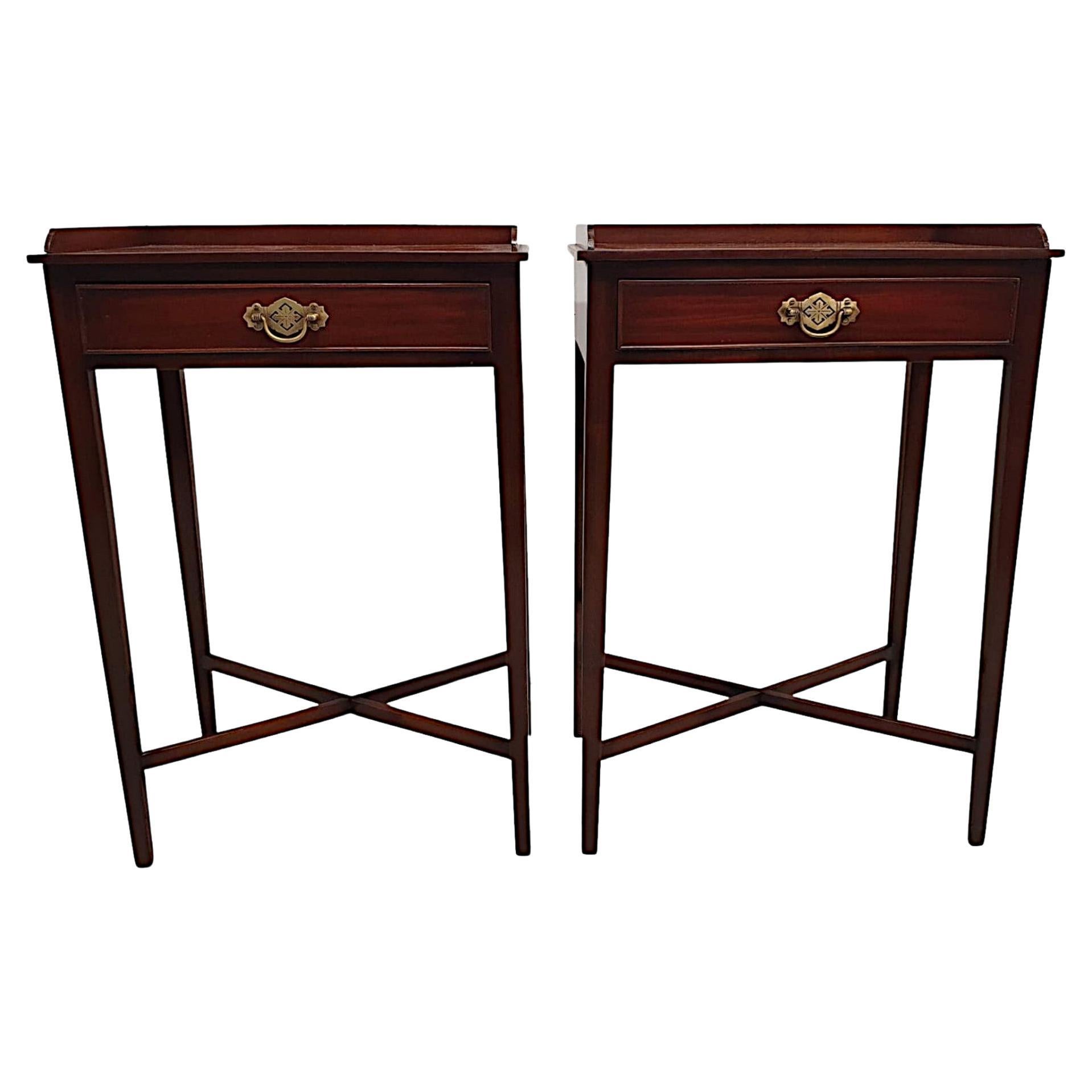 Pair of Luxury Handmade Galuchat High Side Tables at 1stDibs luxury