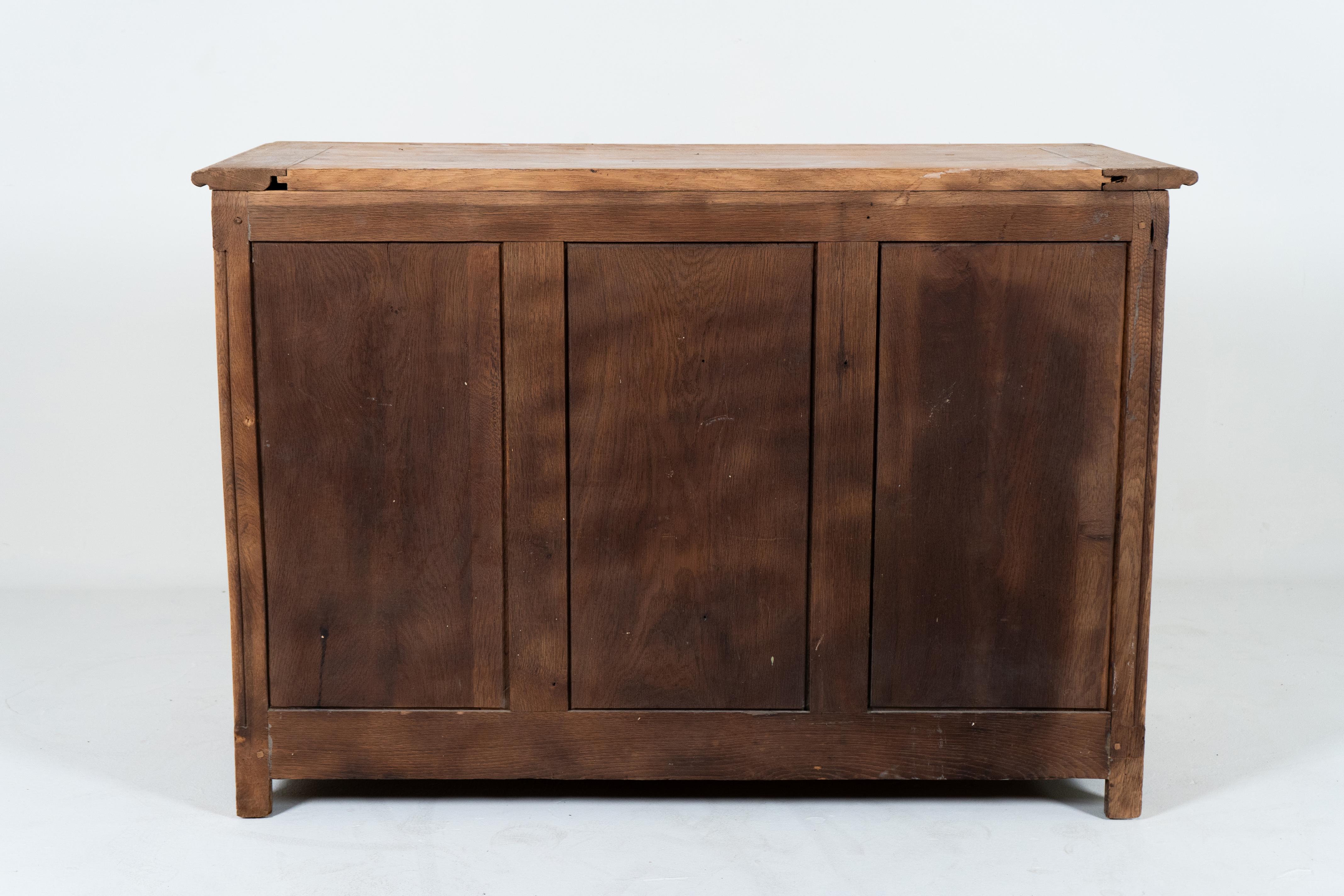 19th Century A Gothic Revival French Oak Chest, c.1880