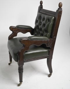 George Edmund Street. Judges armchair designed for The Royal Courts of Justice.