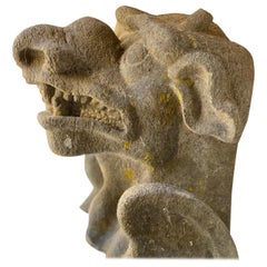 Gothic Revival '19th Century' Monstrous Gargouille in Stone