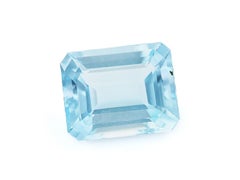A Grad natürlichen Aquamarin 9x7mm lose Edelstein für Schmuckherstellung 2,1 Cts