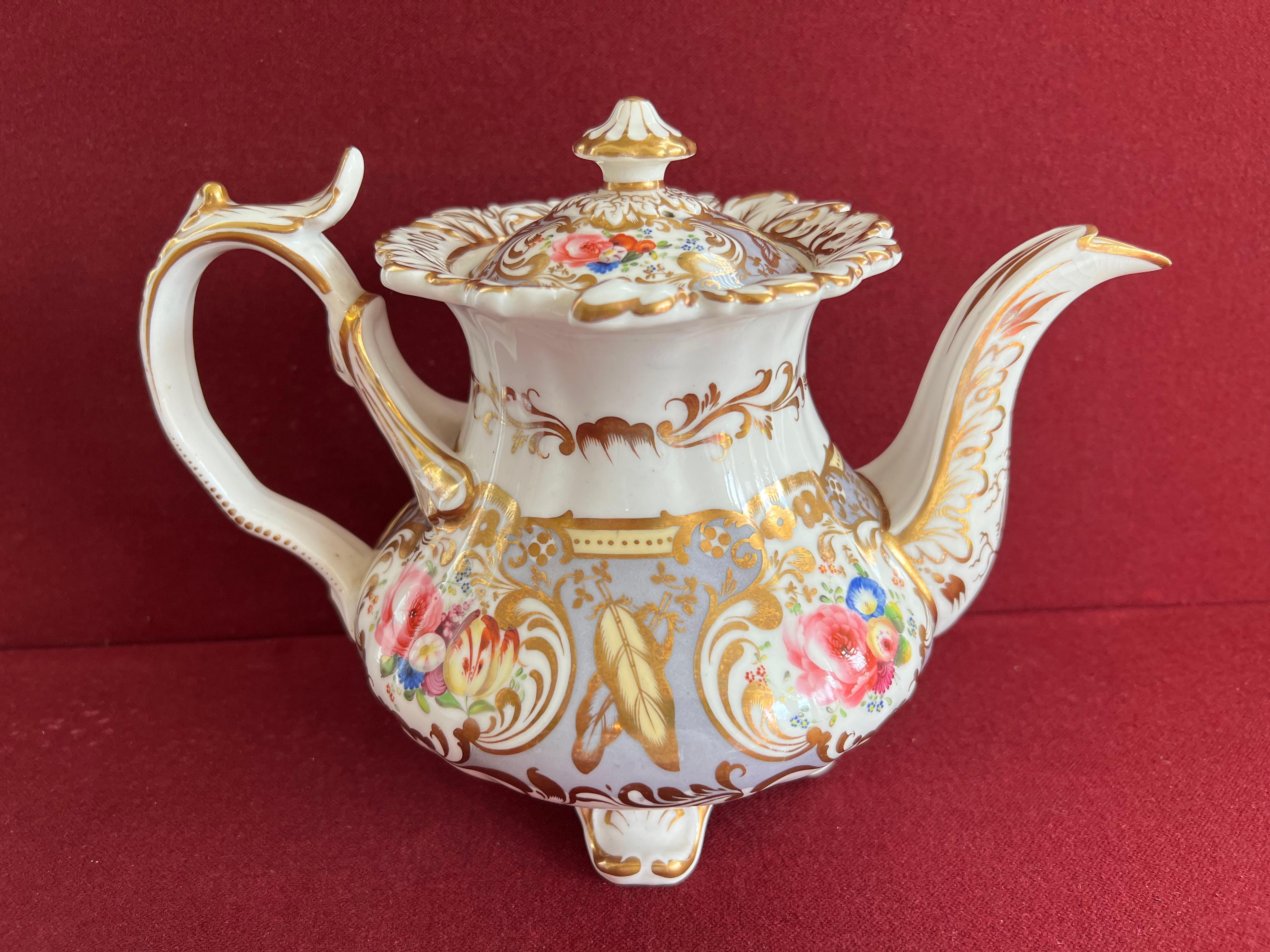 Grainger's Worcester 'Gloster' Shape Part Tea Set C.1835-1840 1