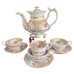 Used Grainger's Worcester 'Gloster' Shape Part Tea Set C.1835-1840