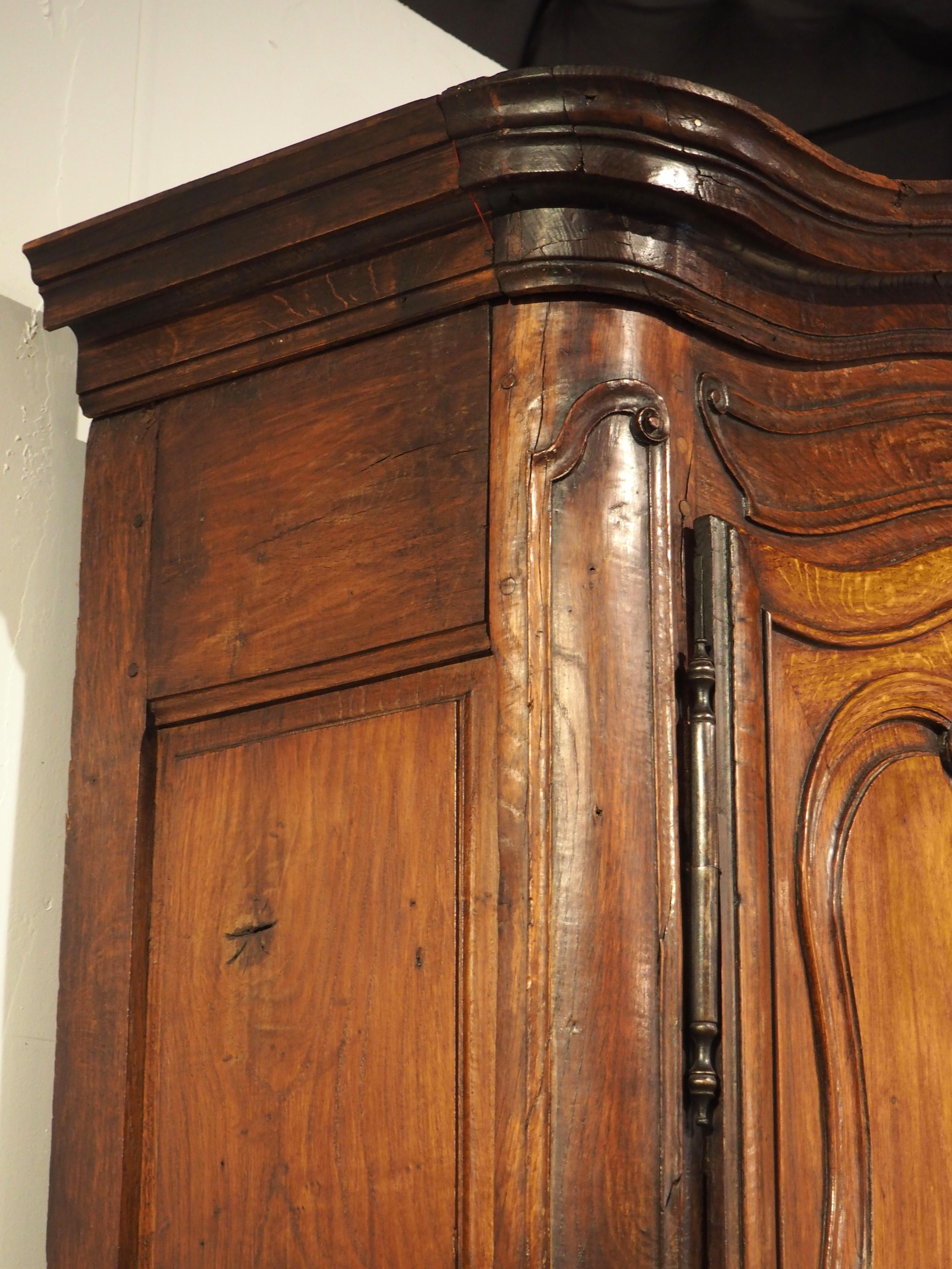 A Grand 18th Century French Oak Buffet Deux Corps from the Perche Region For Sale 10