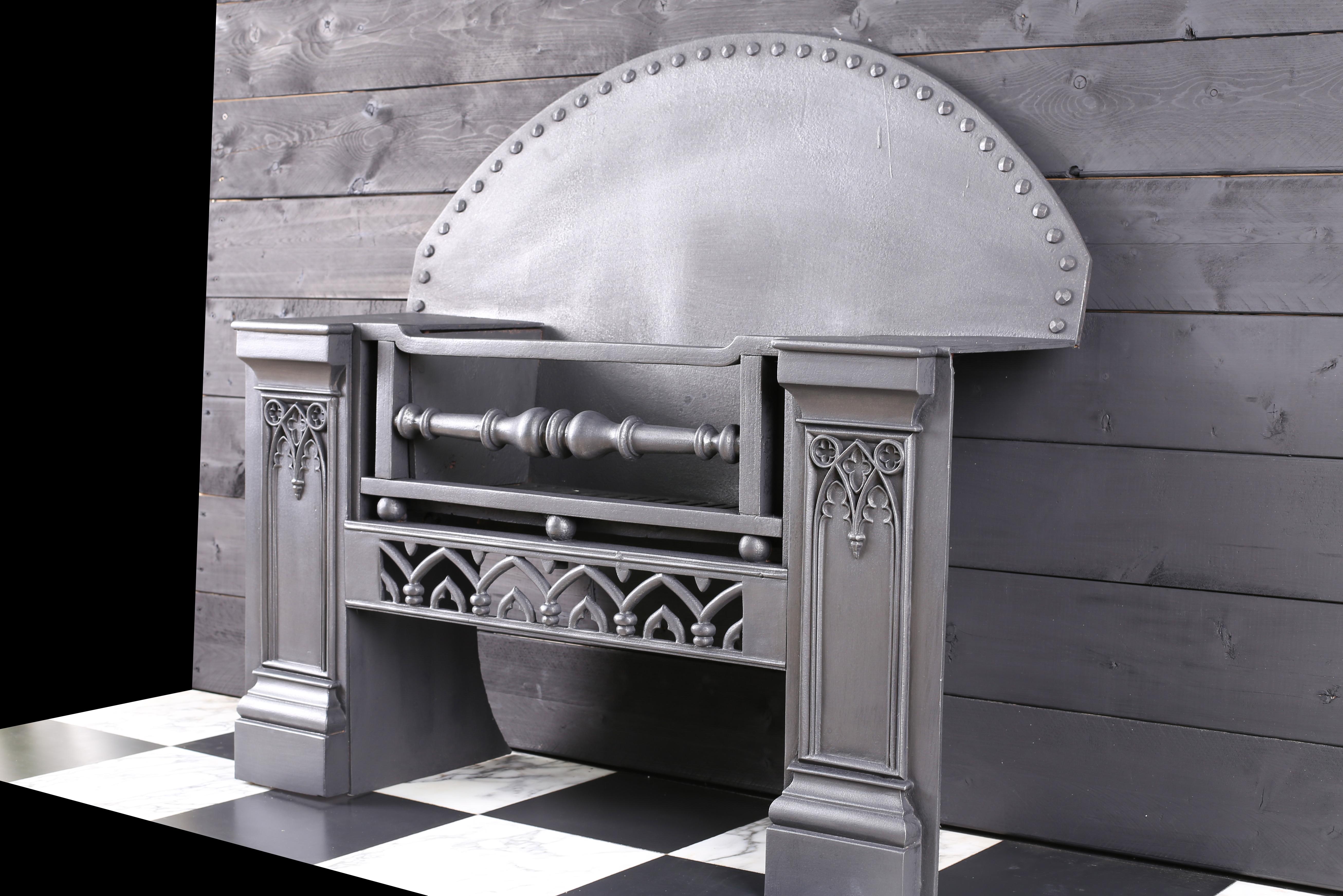 gothic electric fireplace