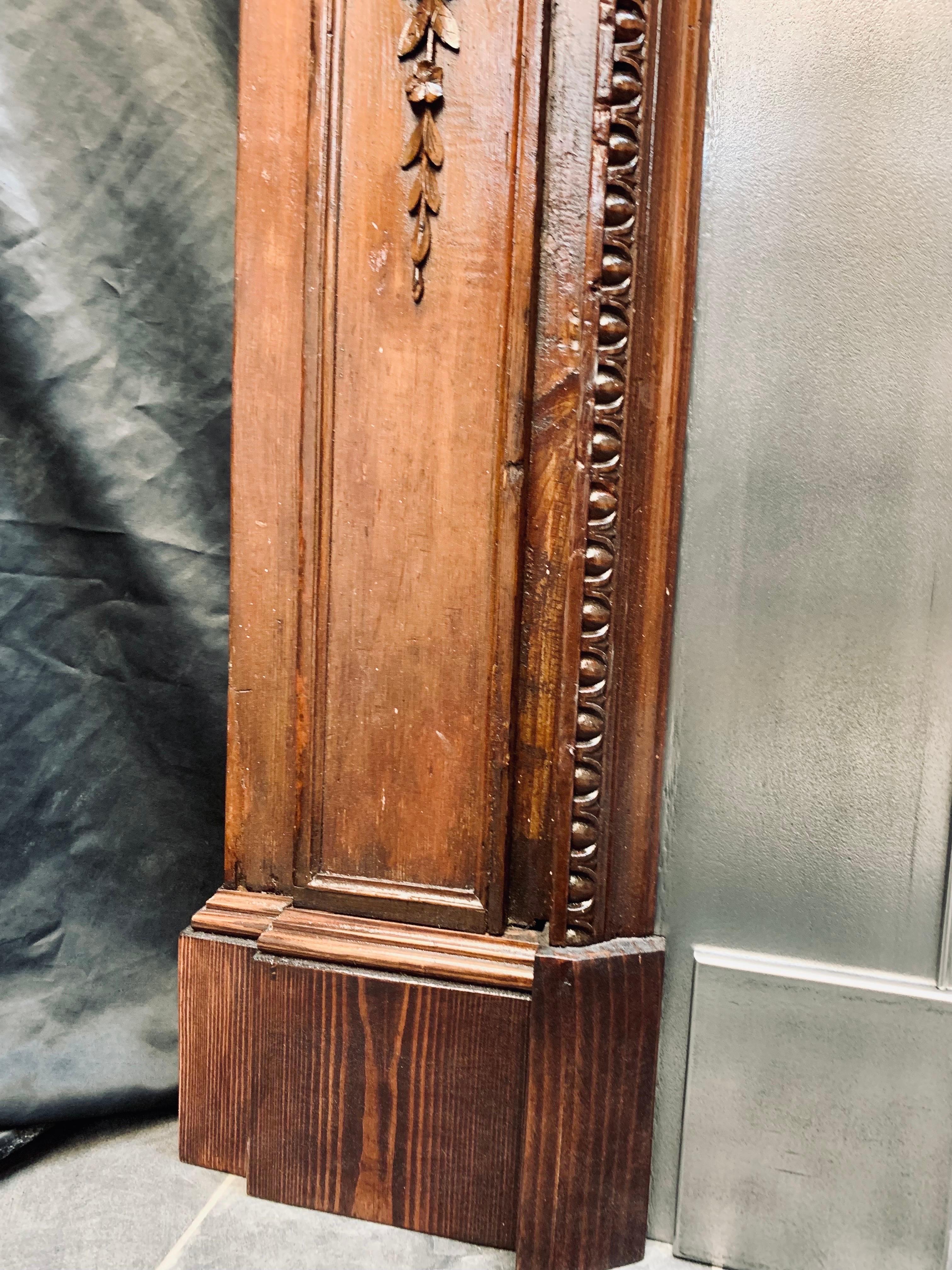 Grand Scottish Early 19th Century Carved Wooden Georgian Fireplace Surround 9