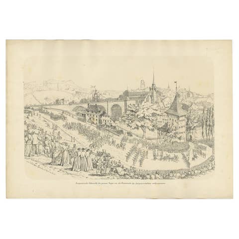 A Grand Spectacle in Switzerland – The Historic Procession Through Bern, 1855