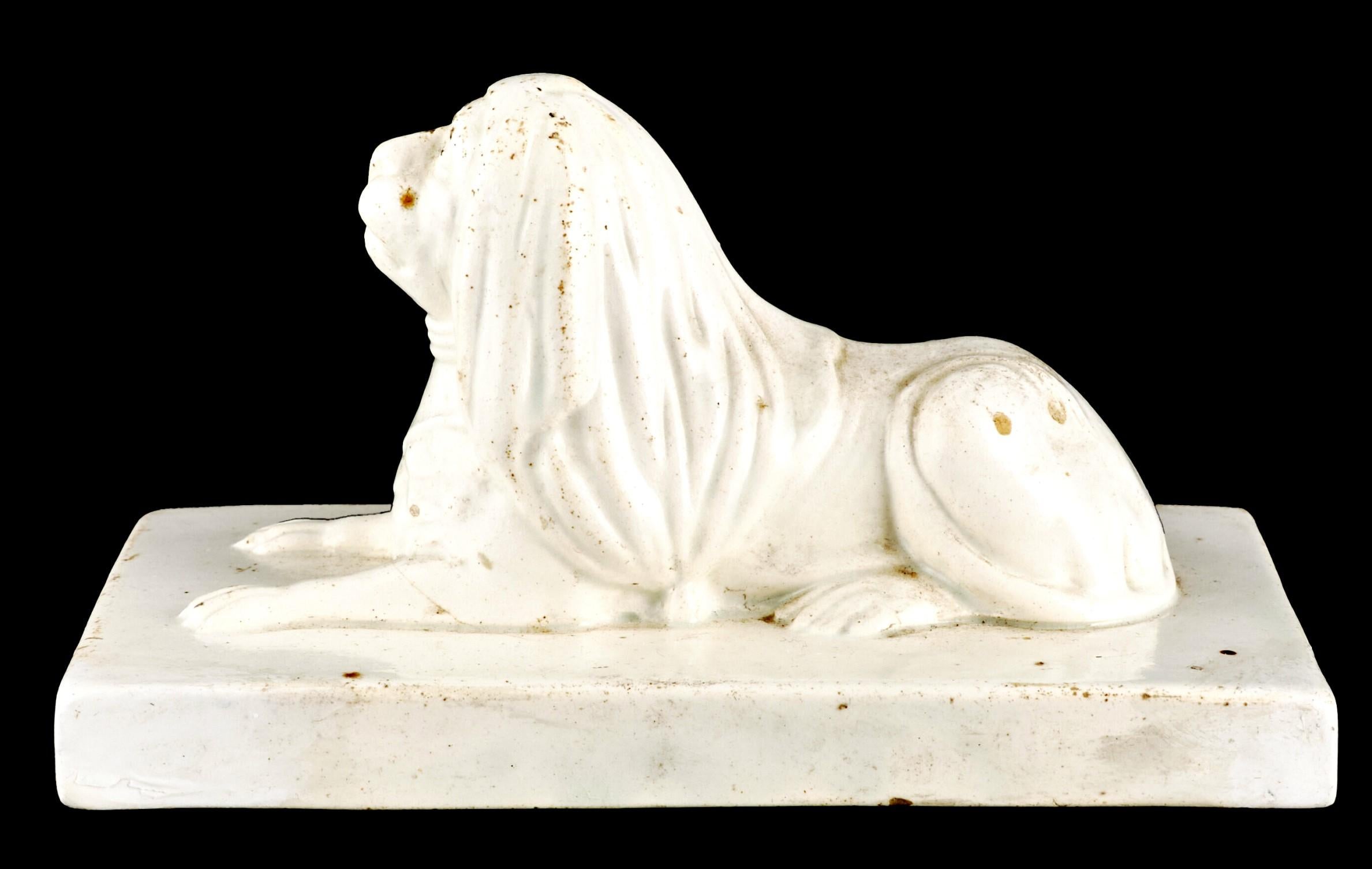 Italian A Grand Tour Desk Top Model of the Capitoline Lion, Italy Circa 1800 For Sale
