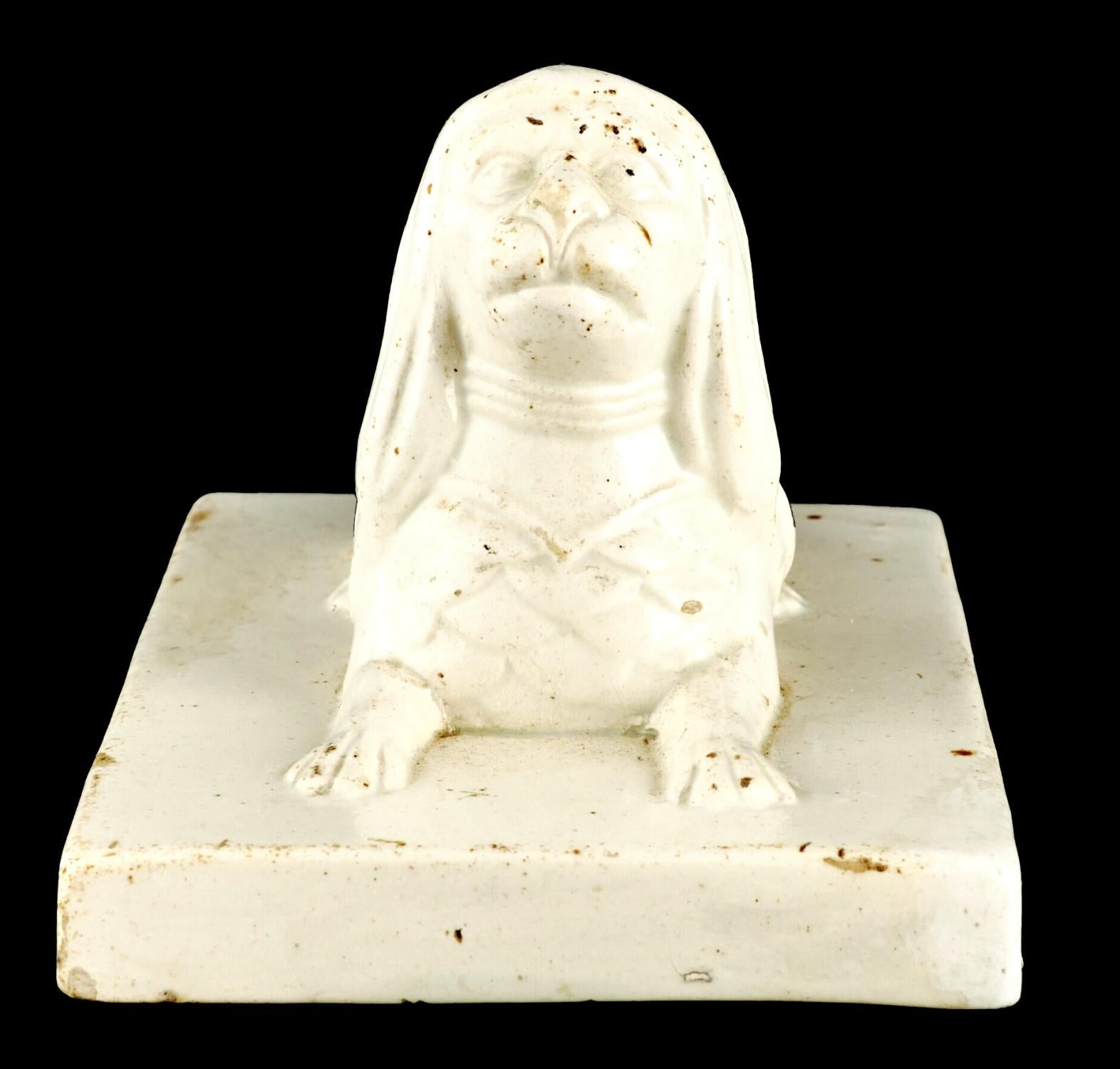 Ceramic A Grand Tour Desk Top Model of the Capitoline Lion, Italy Circa 1800 For Sale