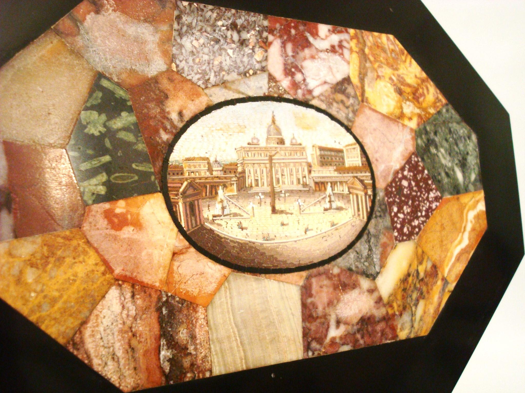 A Grand Tour Micro Mosaic Briefbeschwerer, Petersplatz Rom - Vatikan im Angebot 3