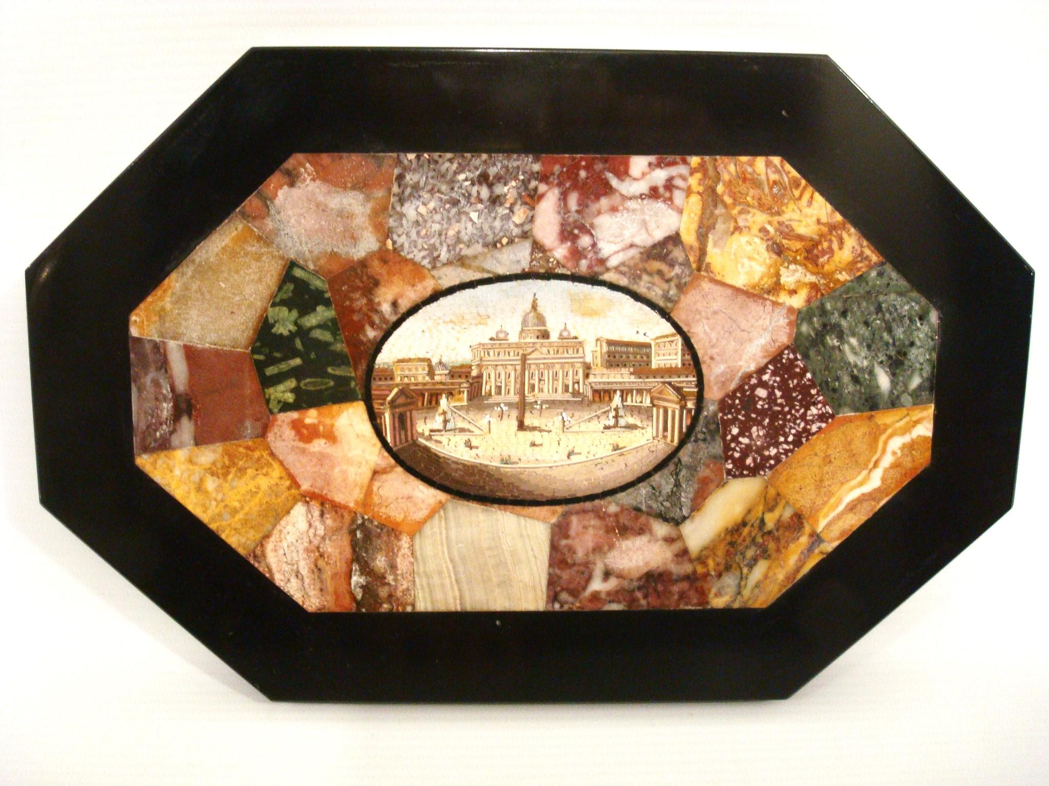 A Grand Tour Micro Mosaic Briefbeschwerer, Petersplatz Rom - Vatikan im Zustand „Gut“ im Angebot in Buenos Aires, Olivos