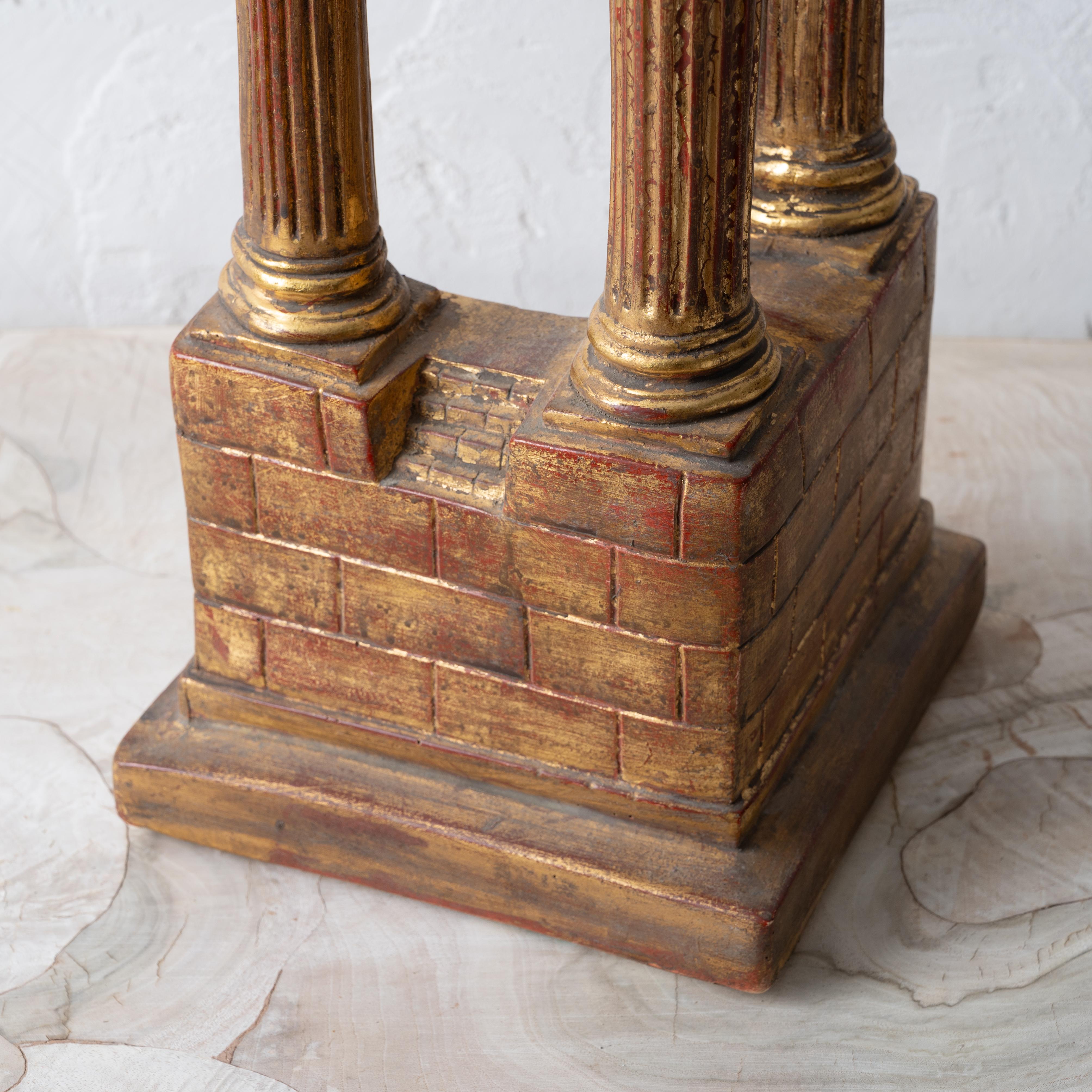 Mid-20th Century A Grand Tour Plaster Temple of Vespasian For Sale